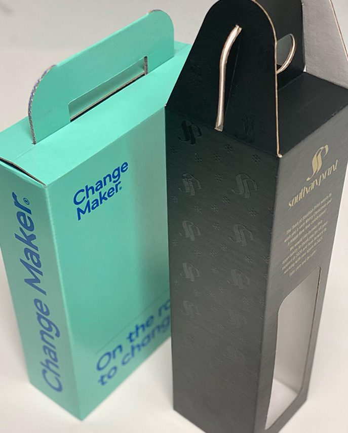 Corrugated packaging and product labels